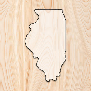 Illinois Cutting Board or Charcuterie Board Acrylic Router Template - Create bold, eye-catching Illinois-shaped cutting boards and charcuterie boards with precision and repeatability using our Illinois Acrylic Router Template. Whether you're making products to sell or crafting custom gifts, this template gives you the control and consistency needed for professional results.
