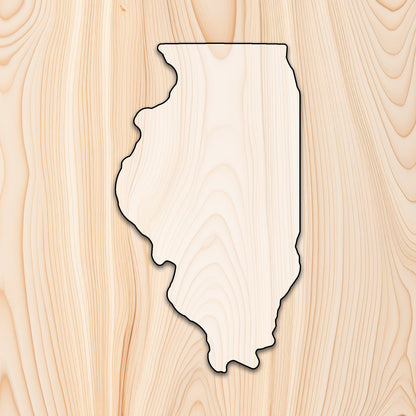 Illinois Cutting Board or Charcuterie Board Acrylic Router Template - Create bold, eye-catching Illinois-shaped cutting boards and charcuterie boards with precision and repeatability using our Illinois Acrylic Router Template. Whether you're making products to sell or crafting custom gifts, this template gives you the control and consistency needed for professional results.
