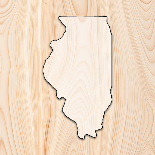 Illinois Cutting Board or Charcuterie Board Acrylic Router Template - Create bold, eye-catching Illinois-shaped cutting boards and charcuterie boards with precision and repeatability using our Illinois Acrylic Router Template. Whether you're making products to sell or crafting custom gifts, this template gives you the control and consistency needed for professional results.
