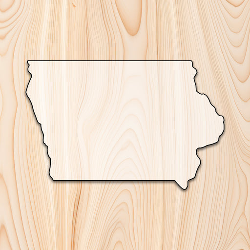 Iowa State Acrylic Craft Cutout