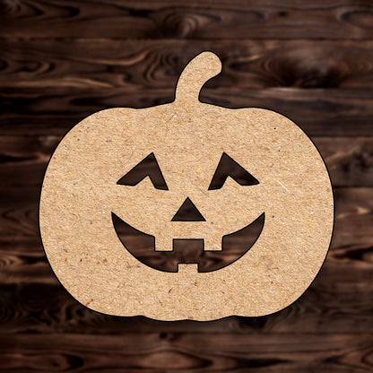 Jack o Lantern MDF Craft Cutout , a Intricate laser-cut craft cutout made of MDF, featuring detailed designs and clean edges, perfect for home decor or DIY projects.