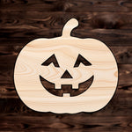 Jack o Lantern Plywood Craft Cutout , a Intricate laser-cut craft cutout made of high quality birch plywood, featuring detailed designs and clean edges, perfect for home decor or DIY projects.