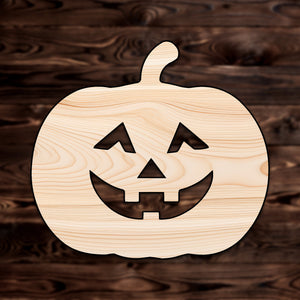 Jack o Lantern Plywood Craft Cutout , a Intricate laser-cut craft cutout made of high quality birch plywood, featuring detailed designs and clean edges, perfect for home decor or DIY projects.