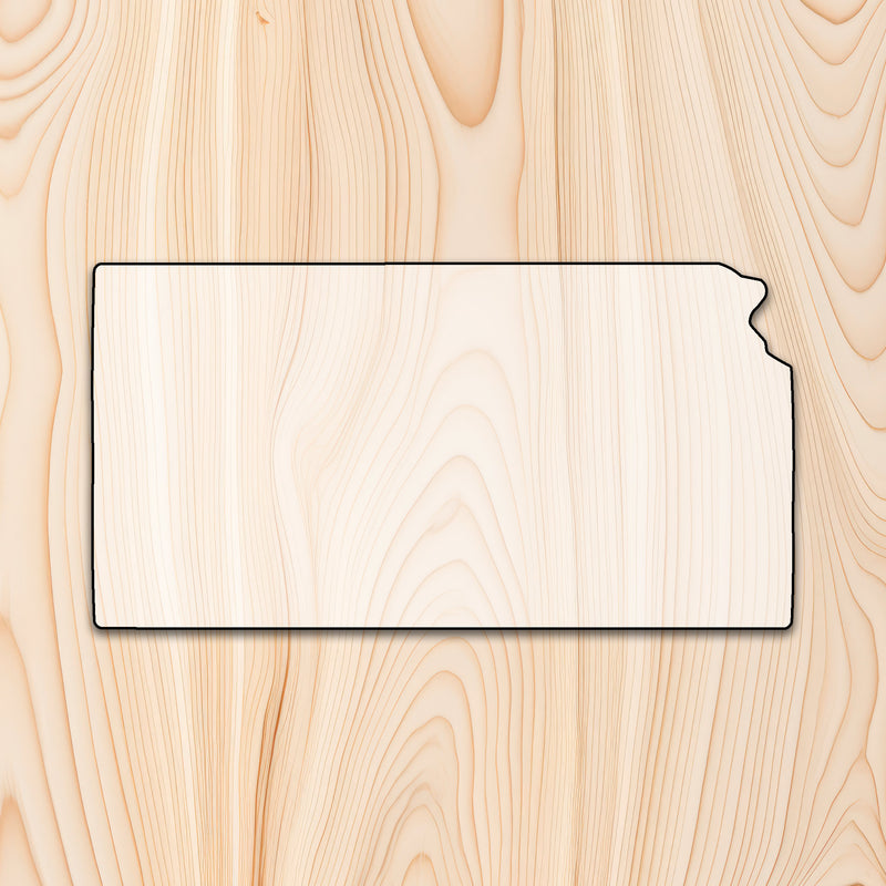 Kansas Cutting Board or Charcuterie Board Acrylic Router Template - Create bold, eye-catching Kansas-shaped cutting boards and charcuterie boards with precision and repeatability using our Kansas Acrylic Router Template. Whether you're making products to sell or crafting custom gifts, this template gives you the control and consistency needed for professional results.