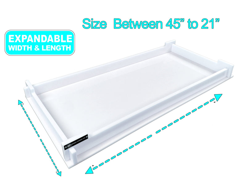Large Universal Epoxy Form Kit - Fully Adjustable Form From 3" to 45" In Size