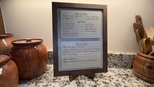 Laser Cut Recipe Picture Box Frame