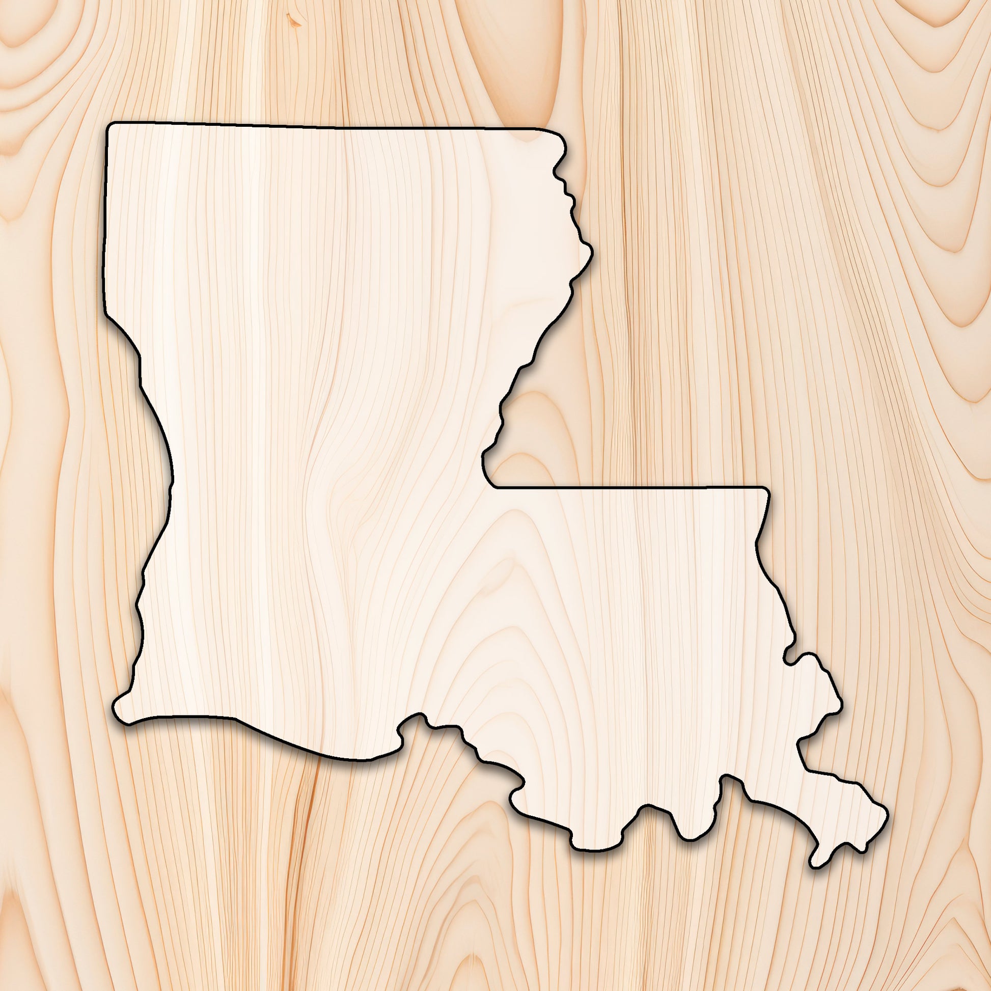 Louisiana Cutting Board or Charcuterie Board Acrylic Router Template - Create bold, eye-catching Louisiana-shaped cutting boards and charcuterie boards with precision and repeatability using our Louisiana Acrylic Router Template. Whether you're making products to sell or crafting custom gifts, this template gives you the control and consistency needed for professional results.