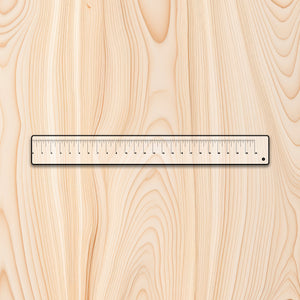 24" Clear Acrylic Measuring Ruler