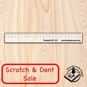 Scratch & Dent Equal Distance Measuring Ruler 24"