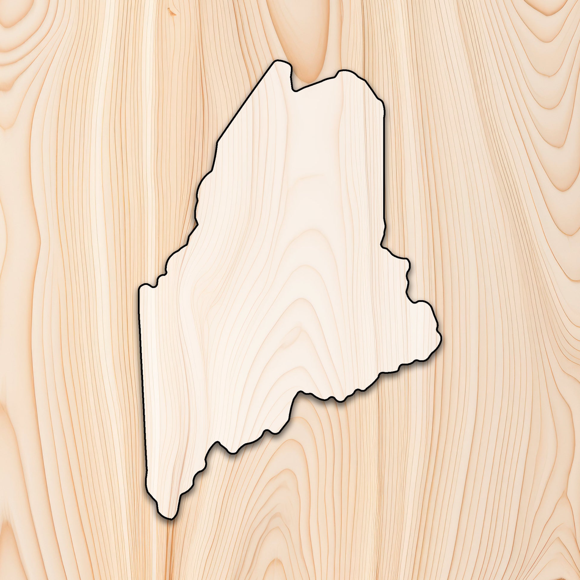 Maine Cutting Board or Charcuterie Board Acrylic Router Template - Create bold, eye-catching Maine-shaped cutting boards and charcuterie boards with precision and repeatability using our Maine Acrylic Router Template. Whether you're making products to sell or crafting custom gifts, this template gives you the control and consistency needed for professional results.