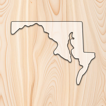 Maryland Cutting Board or Charcuterie Board Acrylic Router Template -Create bold, eye-catching Maryland-shaped cutting boards and charcuterie boards with precision and repeatability using our Maryland Acrylic Router Template. Whether you're making products to sell or crafting custom gifts, this template gives you the control and consistency needed for professional results.