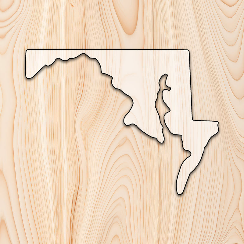Maryland Cutting Board or Charcuterie Board Acrylic Router Template -Create bold, eye-catching Maryland-shaped cutting boards and charcuterie boards with precision and repeatability using our Maryland Acrylic Router Template. Whether you're making products to sell or crafting custom gifts, this template gives you the control and consistency needed for professional results.