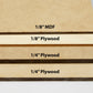 mdf plywood thickness