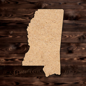 Mississippi State MDF Craft Cutout , a Intricate laser-cut craft cutout made of MDF, featuring detailed designs and clean edges, perfect for home decor or DIY projects.
