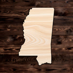 Mississippi State Plywood Craft Cutout , a Intricate laser-cut craft cutout made of high quality birch plywood, featuring detailed designs and clean edges, perfect for home decor or DIY projects.