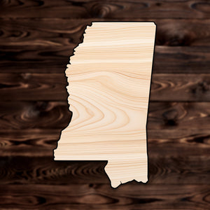 Mississippi State Plywood Craft Cutout , a Intricate laser-cut craft cutout made of high quality birch plywood, featuring detailed designs and clean edges, perfect for home decor or DIY projects.