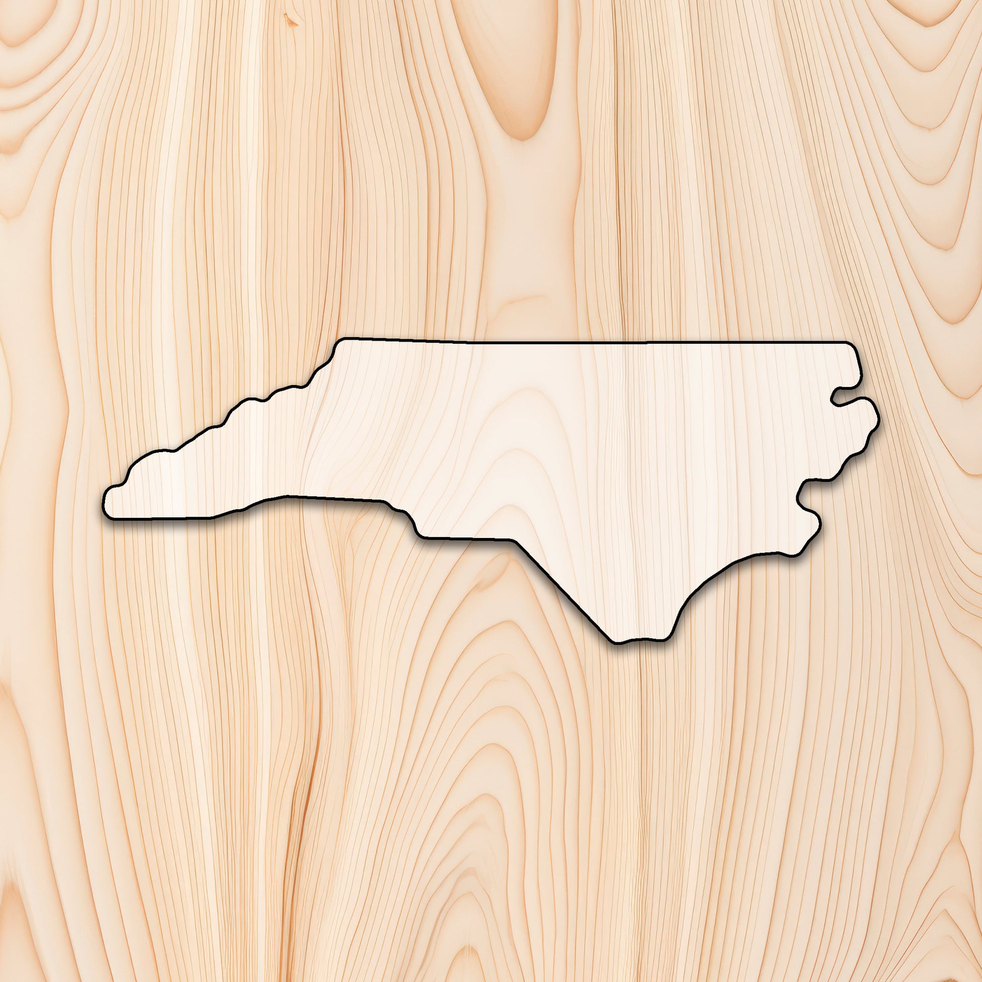 North Carolina State Outline Cutting Board or Charcuterie Acrylic Board Router Template