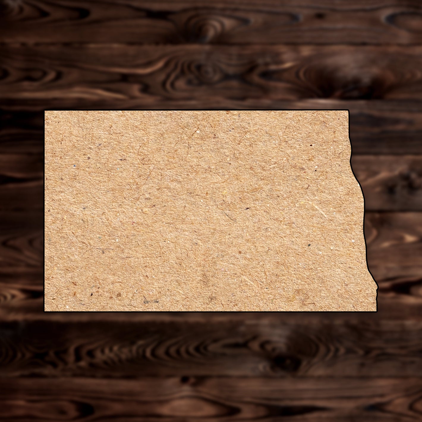 North Dakota State MDF Craft Cutout , a Intricate laser-cut craft cutout made of MDF, featuring detailed designs and clean edges, perfect for home decor or DIY projects.