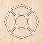 Octagon 5 Recessed Pocket Tray Router Templatefor woodworking, perfect for shaping custom sized cutting boards, charcuterie boards, trays  and custom projects.