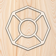 Octagon 5 Recessed Pocket Tray Acrylic Router Template