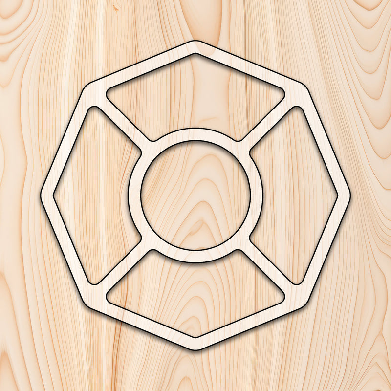 Octagon 5 Recessed Pocket Tray Acrylic Router Template