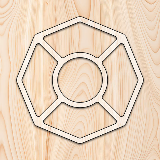 Octagon 5 Recessed Pocket Tray Acrylic Router Template