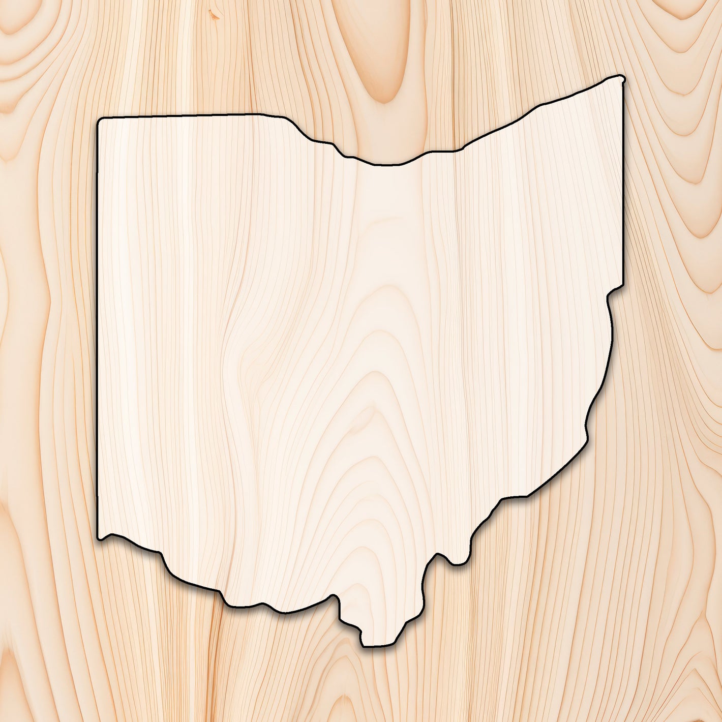 Ohio Cutting Board or Charcuterie Board Acrylic Router Template- Create bold, eye-catching Ohio-shaped cutting boards and charcuterie boards with precision and repeatability using our Ohio Acrylic Router Template. Whether you're making products to sell or crafting custom gifts, this template gives you the control and consistency needed for professional results.