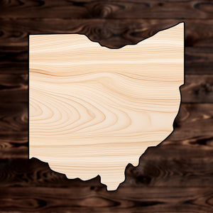 Ohio State Plywood Craft Cutout , a Intricate laser-cut craft cutout made of high quality birch plywood, featuring detailed designs and clean edges, perfect for home decor or DIY projects.