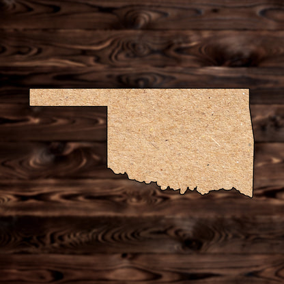 Oklahoma State MDF Craft Cutout , a Intricate laser-cut craft cutout made of MDF, featuring detailed designs and clean edges, perfect for home decor or DIY projects.