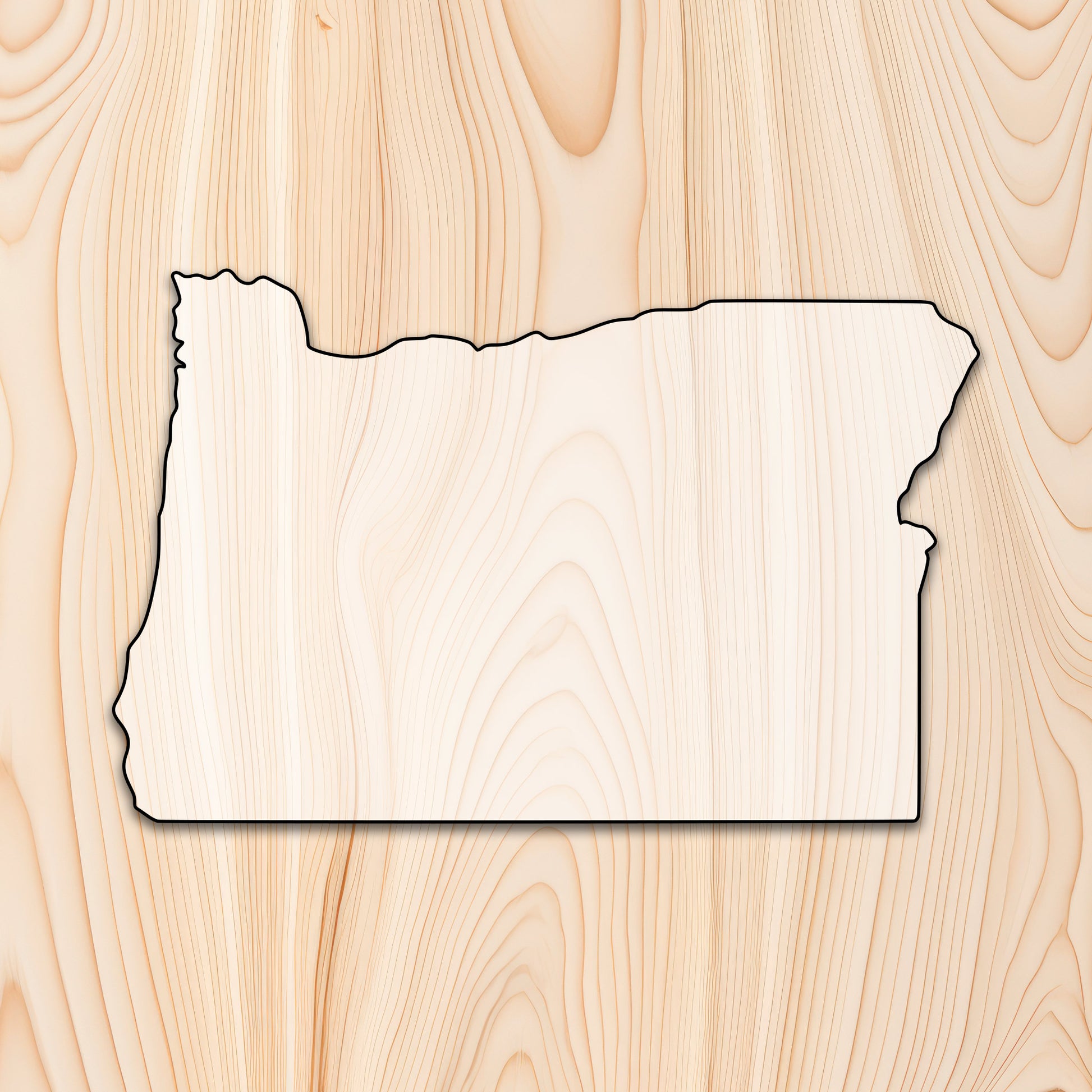 Oregon State  Acrylic Craft Cutout - Transparent laser-cut acrylic craft cutout designed as a router template, featuring precise shapes and durable construction for various crafting projects.