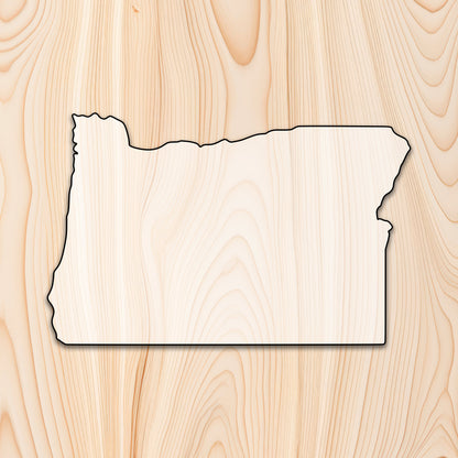 Oregon State  Acrylic Craft Cutout - Transparent laser-cut acrylic craft cutout designed as a router template, featuring precise shapes and durable construction for various crafting projects.