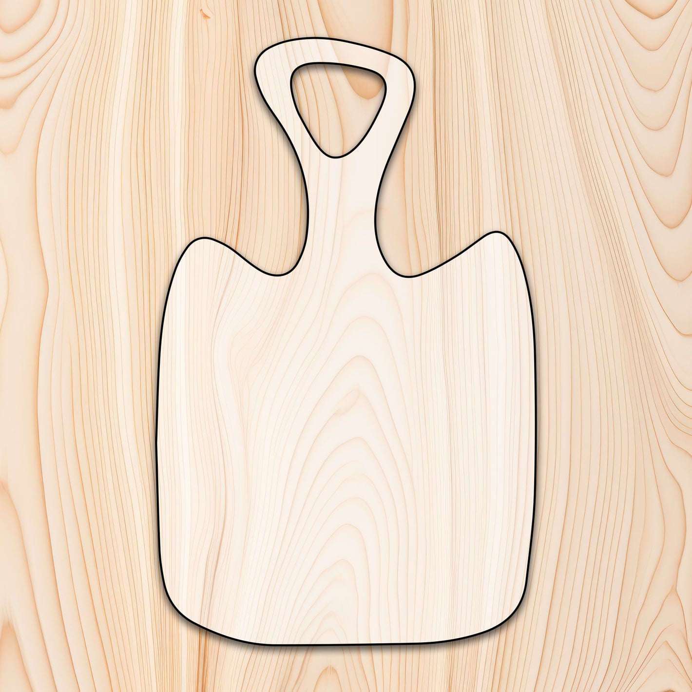 Organic Cutting Board or Charcuterie Board Router Template for woodworking, perfect for shaping custom sized cutting boards, charcuterie boards, and custom projects.