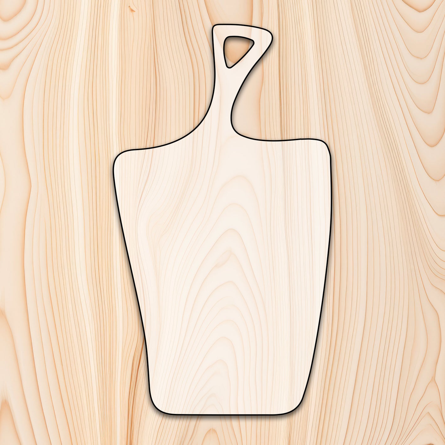 	Organic Shape Cutting Board or Charcuterie Board Router Template
 for woodworking, perfect for shaping custom sized cutting boards, charcuterie boards, and custom projects.