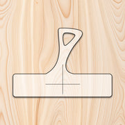 Organic Thin Cutting Board or Charcuterie Board Handle Acrylic Router Template