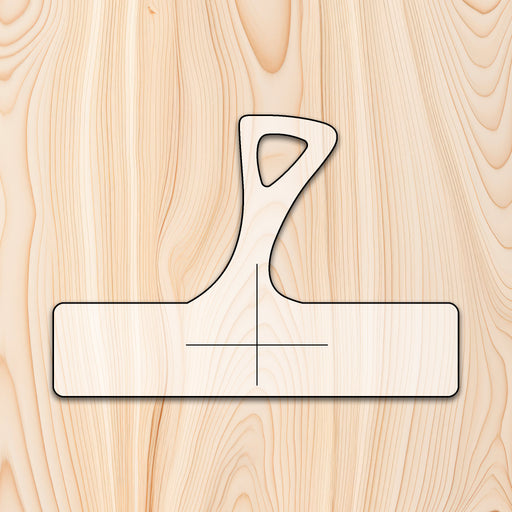 Organic Thin Cutting Board or Charcuterie Board Handle Acrylic Router Template