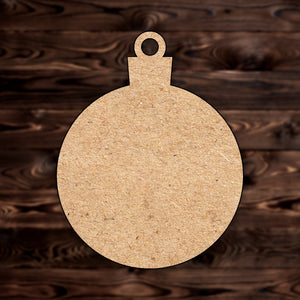 Christmas Round Ornament MDF Craft Cutout