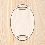 Oval Cutting Board or Charcuterie Board Router Template for woodworking, perfect for shaping custom sized cutting boards, charcuterie boards, and custom projects.