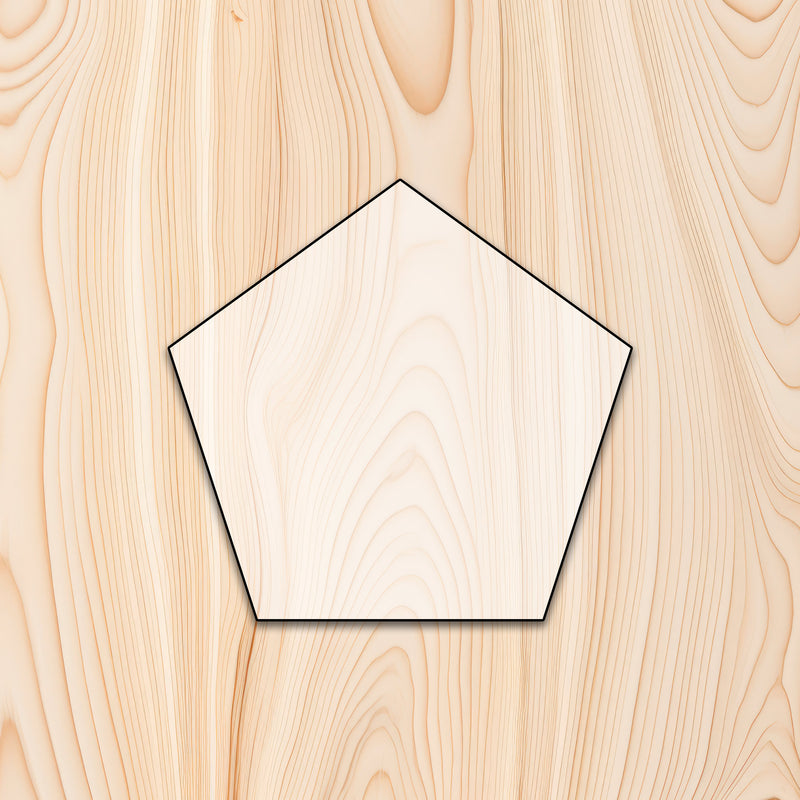 Pentagon Shape Acrylic Craft Cutout