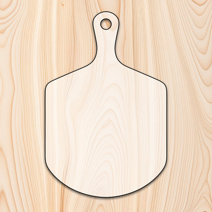 Pizza Peel Cutting Board or Charcuterie Board Router Template for woodworking, perfect for shaping custom sized cutting boards, charcuterie boards, and custom projects.
