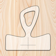 Pointed Loop Cutting Board or Charcuterie Board Handle Acrylic Router Template