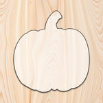 Pumpkin  Acrylic Craft Cutout - Transparent laser-cut acrylic craft cutout designed as a router template, featuring precise shapes and durable construction for various crafting projects.