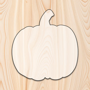 Pumpkin  Acrylic Craft Cutout - Transparent laser-cut acrylic craft cutout designed as a router template, featuring precise shapes and durable construction for various crafting projects.