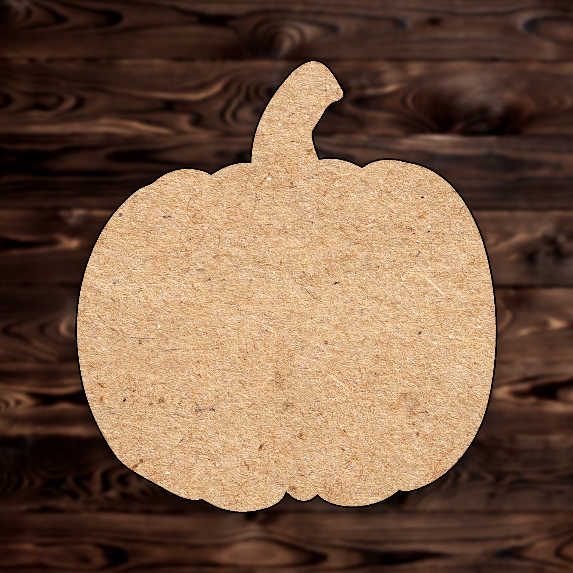 Pumpkin MDF Craft Cutout , a Intricate laser-cut craft cutout made of MDF, featuring detailed designs and clean edges, perfect for home decor or DIY projects.

