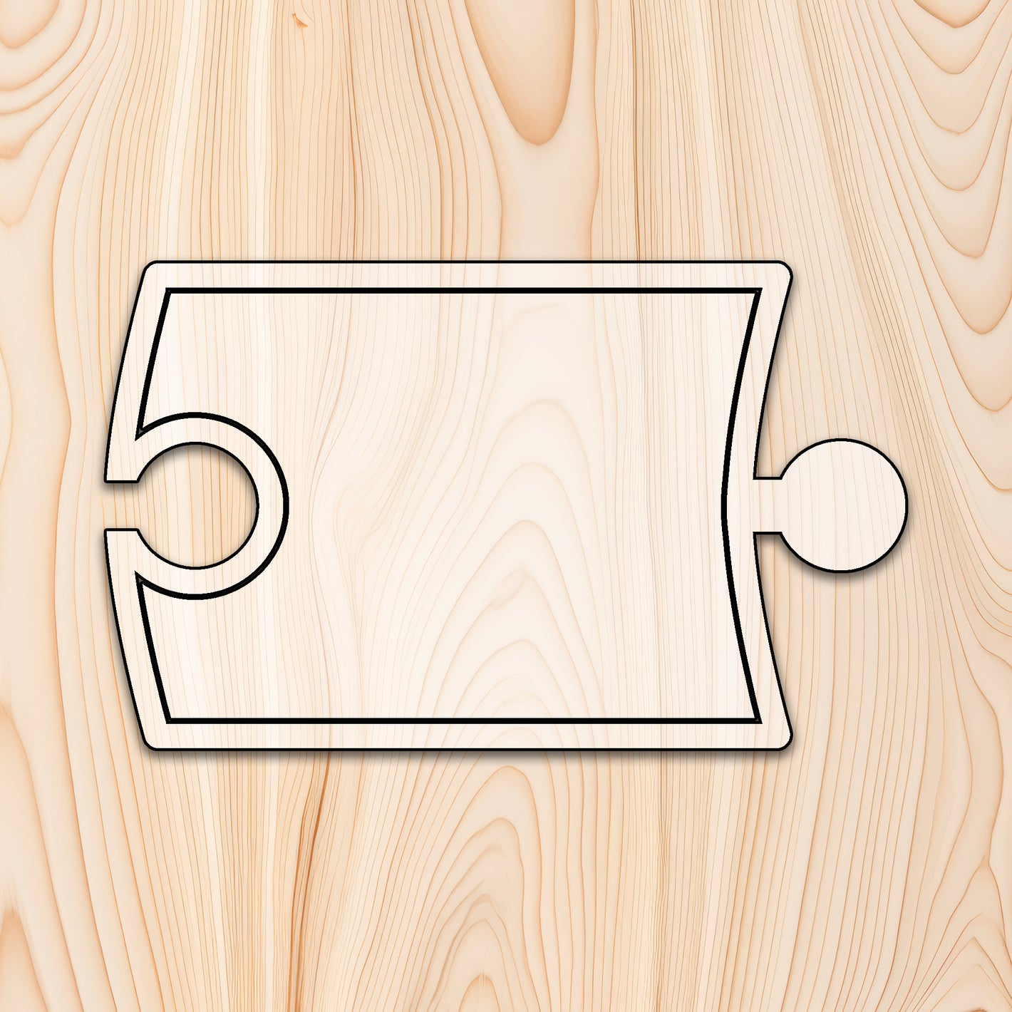 Puzzle Piece Cutting Board or Tray Template for woodworking, perfect for shaping custom sized cutting boards, charcuterie boards, and custom projects.