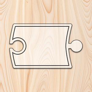 Puzzle Piece Cutting Board or Tray Template for woodworking, perfect for shaping custom sized cutting boards, charcuterie boards, and custom projects.