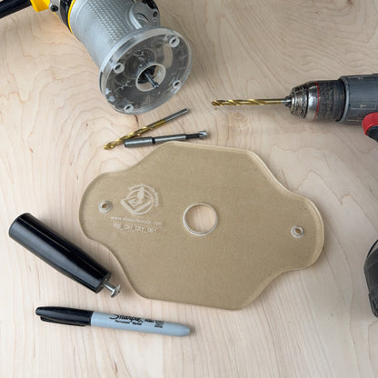 Double Handle Acrylic DIY Router Base - Drill to Fit Your Router