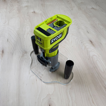 Double Handle Acrylic Router Base - fits Ryobi PCL424