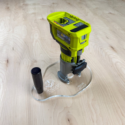 Single Handle Acrylic Router Base - fits Ryobi PCL424