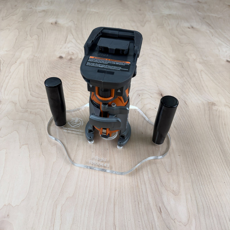 Double Handle Acrylic Router Base - fits  Rigid 860443