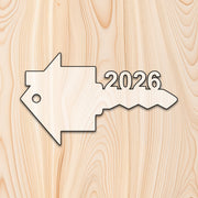Realtor House Key 2026 Acrylic Craft Cutout